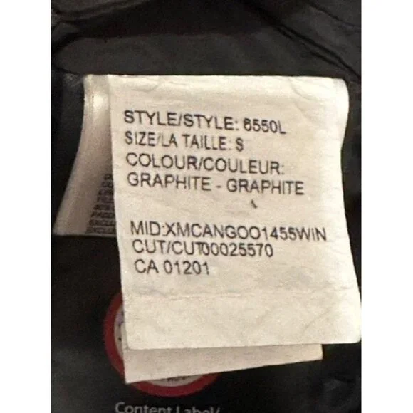 Canada Goose Trillium Parka Graphite Jacket Coat Womens Small‎ New w/o Tags - Picture 6 of 16